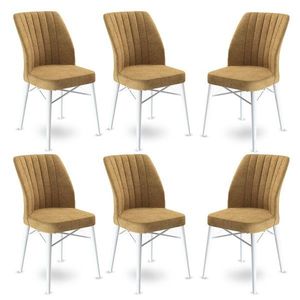 Súprava stoličiek (6 kusov) Flex - Cappuccino, White vyobraziť