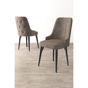 Súprava stoličiek (4 kusy) Newa - Cappuccino, Black vyobraziť