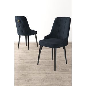 Súprava stoličiek (4 kusy) Newa - Anthracite, Black vyobraziť