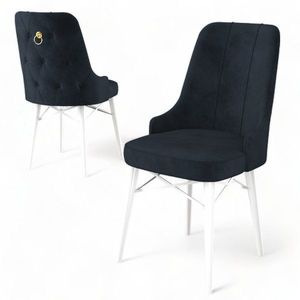 Súprava stoličiek (4 kusy) Pare - Anthracite, White vyobraziť