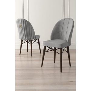 Súprava stoličiek (4 kusy) Ritim - Grey, Brown vyobraziť