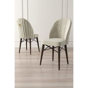 Súprava stoličiek (4 kusy) Ritim - Cream, Brown vyobraziť