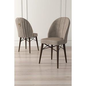 Súprava stoličiek (4 kusy) Ritim - Cappuccino, Brown vyobraziť