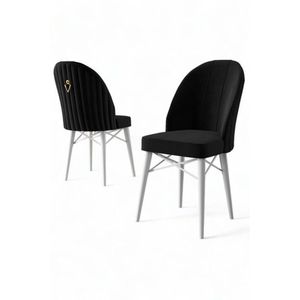 Súprava stoličiek (4 kusy) Ritim - Black, White vyobraziť