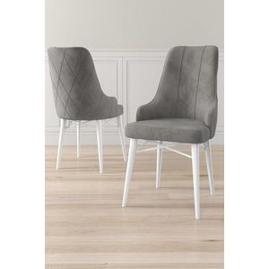 Súprava stoličiek (4 kusy) Neta - Grey, White vyobraziť