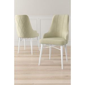 Súprava stoličiek (4 kusy) Neta - Cream, White vyobraziť