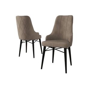 Súprava stoličiek (4 kusy) Neta - Cappuccino, Black vyobraziť