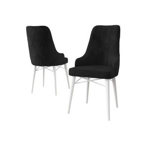 Súprava stoličiek (4 kusy) Neta - Black, White vyobraziť