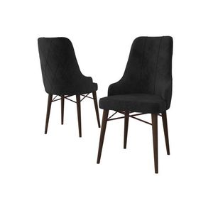 Súprava stoličiek (4 kusy) Neta - Black, Brown vyobraziť