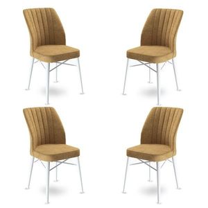 Súprava stoličiek (4 kusy) Flex - Cappuccino, White vyobraziť