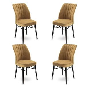 Súprava stoličiek (4 kusy) Flex - Cappuccino, Black vyobraziť