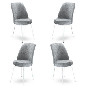 Súprava stoličiek (4 kusy) Dexa - Grey, White vyobraziť