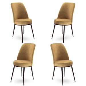 Súprava stoličiek (4 kusy) Dexa - Cappuccino, Brown vyobraziť