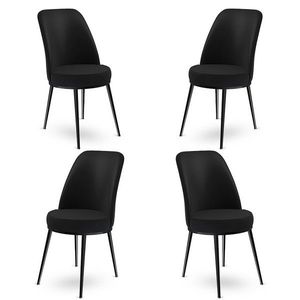 Súprava stoličiek (4 kusy) Dexa - Black vyobraziť