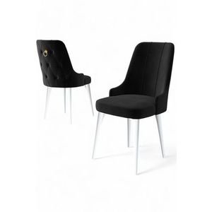 Súprava stoličiek (2 kusy) Newa - Black, White vyobraziť