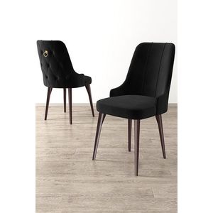 Súprava stoličiek (2 kusy) Newa - Black, Brown vyobraziť