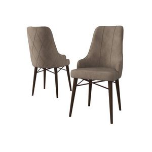 Súprava stoličiek (2 kusy) Neta - Cappuccino, Brown vyobraziť