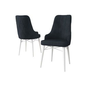 Súprava stoličiek (2 kusy) Neta - Anthracite, White vyobraziť