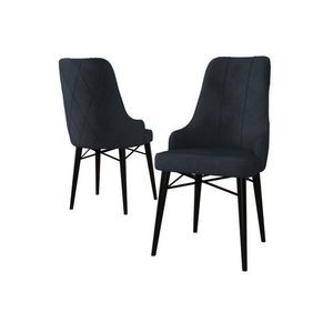 Súprava stoličiek (2 kusy) Neta - Anthracite, Black vyobraziť