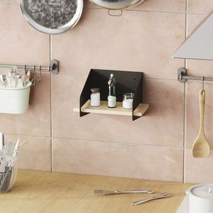 Nástenná polica Short Arm - Black vyobraziť