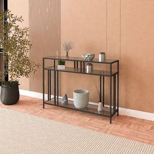 Príborník Venedik - 100 Black, Fume Glass vyobraziť