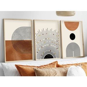 Dekoratívny rámovaný obraz z MDF (3 kusy) Huhu198 - 50 x 70 vyobraziť