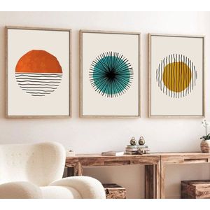 Dekoratívny rámovaný obraz z MDF (3 kusy) Huhu12 - 70 x 50 vyobraziť