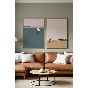 Dekoratívny rámovaný obraz z MDF (2 kusy) Huhu486 - 50 x 70 vyobraziť