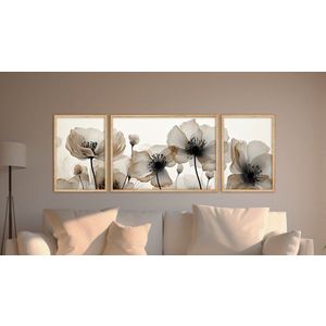 Dekoratívny rámovaný obraz z MDF (3 kusy) Huhu305 - 50 x 140 vyobraziť