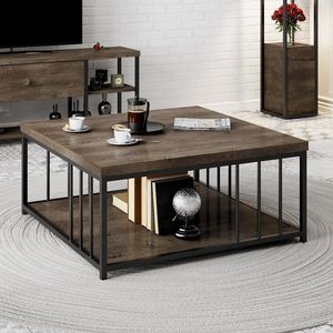 Konferenčný stolík Zenn - Walnut, Black vyobraziť