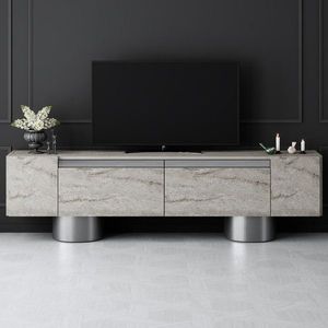 TV stolík Bohem - Travertine, Silver vyobraziť