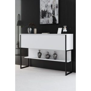 Komoda Luxe - Black, White vyobraziť