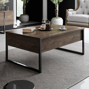 Konferenčný stolík Luxe - Walnut, Black vyobraziť