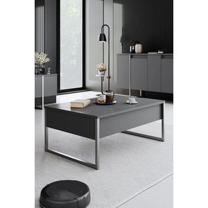 Konferenčný stolík Luxe - Anthracite, Silver vyobraziť