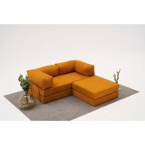 Rohová sedacia súprava / Rohová pohovka Comfort Mini - Orange vyobraziť