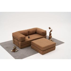 Rohová sedacia súprava / Rohová pohovka Comfort Mini - Brown vyobraziť