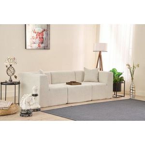 Trojmiestna pohovka Raks - Cream vyobraziť