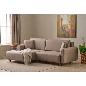 Rohová rozkladacia pohovka Mane Left - Brown vyobraziť