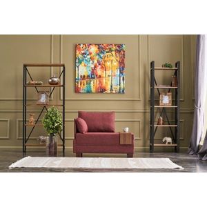 Kreslo / Jednomiestna pohovka Fly Left - Claret Red vyobraziť