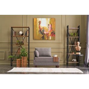 Kreslo / Jednomiestna pohovka Fly Left - Brown vyobraziť