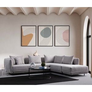 Rohová sedacia súprava / Rohová pohovka Floransa - Light Grey vyobraziť