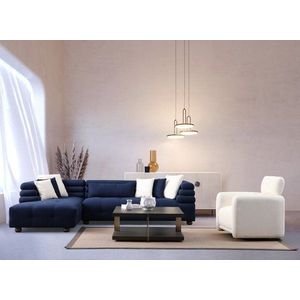 Rohová sedacia súprava / Rohová pohovka Boston Left - Night Blue vyobraziť