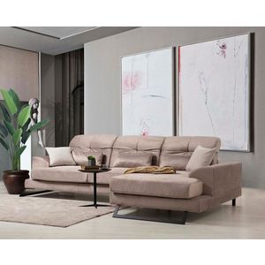 Rohová sedacia súprava / Rohová pohovka Frido Corner Right (L3+Chl) - Beige vyobraziť