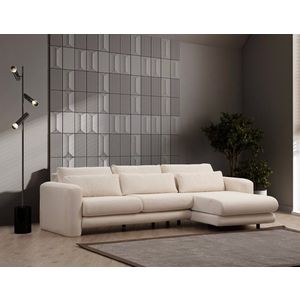 Rohová sedacia súprava / Rohová pohovka Lily Corner Right Cream vyobraziť