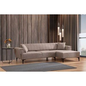 Rohová rozkladacia pohovka Hamlet Right - Light Brown vyobraziť