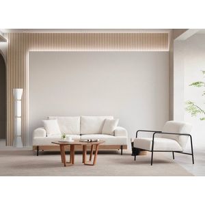 Trojmiestna pohovka Eti Oak 3 Seater - White vyobraziť