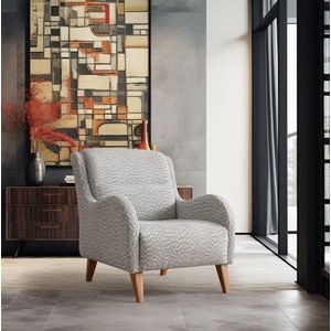 Kreslo ušiak Nice Bergere - Cream, Blue vyobraziť