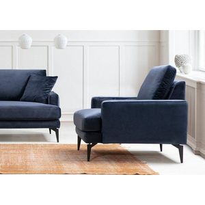 Kreslo ušiak Papira Armchair - Navy Blue vyobraziť