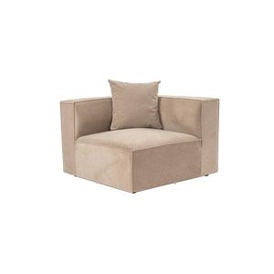 Kreslo / Jednomiestna pohovka Sora 1R - Cappuccino v2 vyobraziť