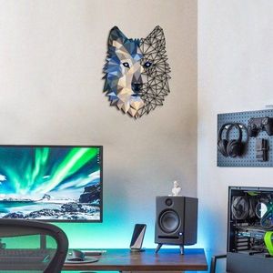 Dekoratívny kovový doplnok na stenu Metal Wolf Wall Art - APT721 vyobraziť